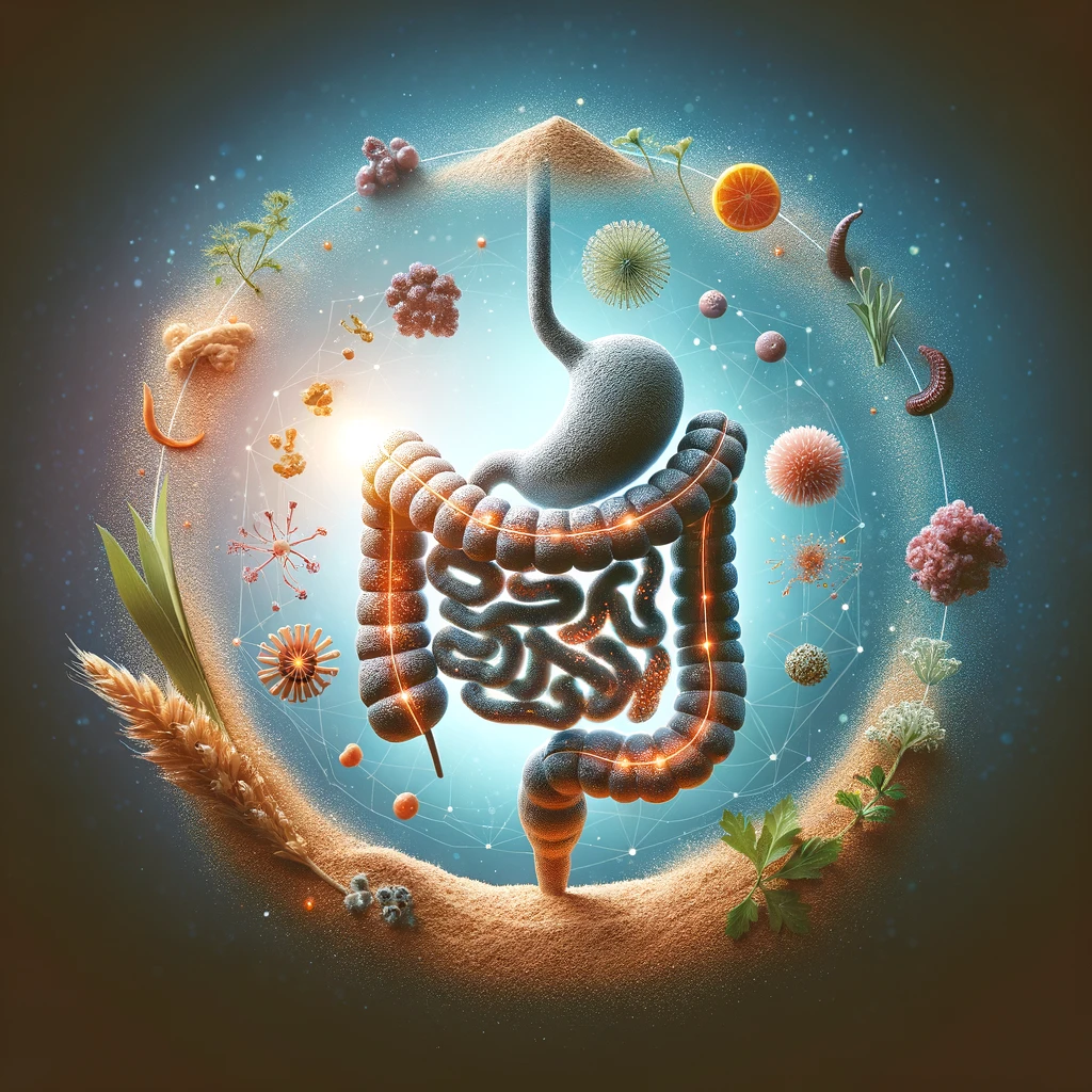 Beneficial effects of Bentonite clay on gut health, specifically focusing on a woman's digestive system